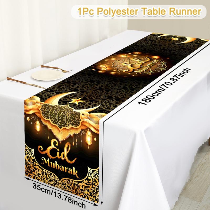 Ramadan Decor Tablecloth EID Mubarak Decor For Home 2025 Ramadan Kareem Islamic Muslim Party Eid Al Adha Gifts Happy Eid Al Fitr