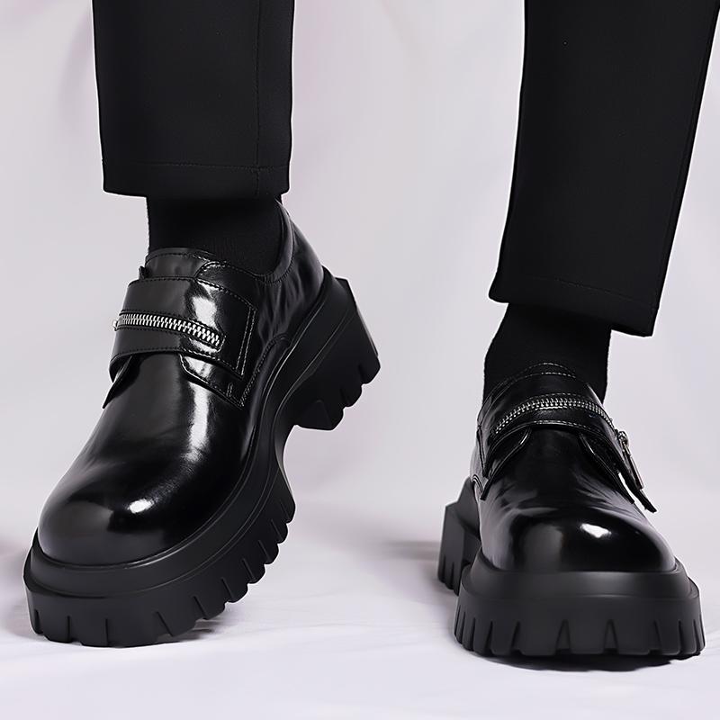 Breathable Male Walking Shoes Comfort Flats Thick BottomLeather Men Casual Shoes High Quality Mens Loafers Handmade Moccasins