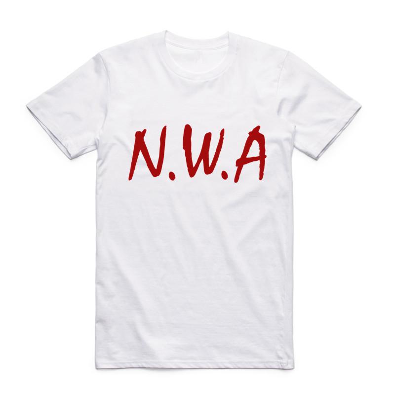 2019 Mode Mannen Print NWA Straight Outta Compton T-shirt Ronde Hals Korte Mouwen Zomer NWA Hip Hop Cool Streetwear Top Tee Swag