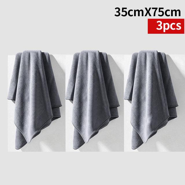 35cmX75cm High-end Microfiber Auto Wash Towel Car Cleaning Drying Cloth Hemming Car Care Cloth Detailing Car Wash Towel