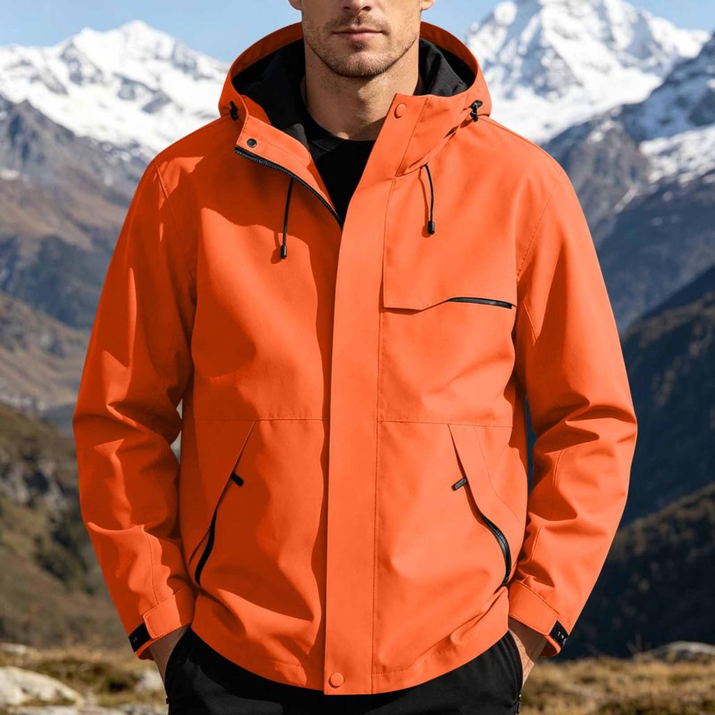 Men's Lightweight Outdoor Jacket Windproof for Spring and Fall Hiking