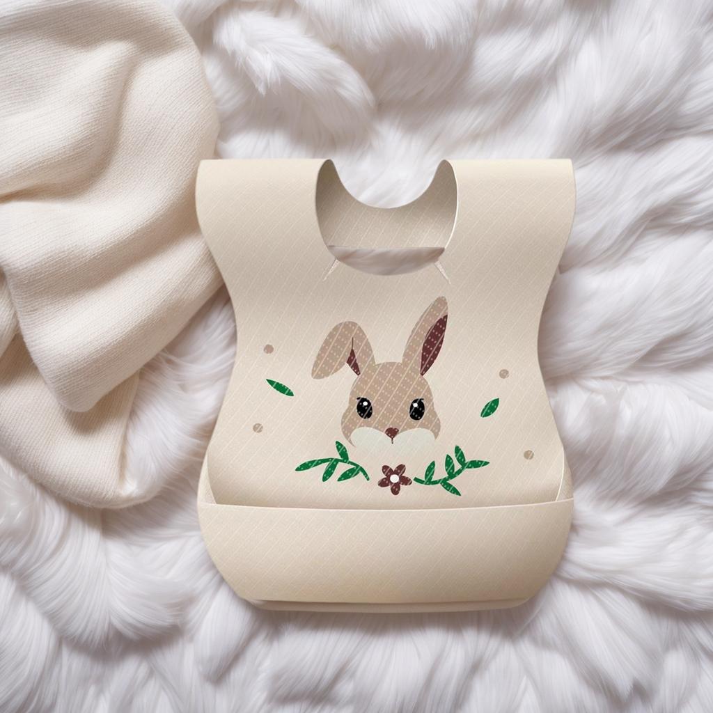 50pcs Soft Non Woven Fabric Baby Bibs Disposable Infant Bibs set for Busy Parents Seeking Convenient & Hygienic Solution