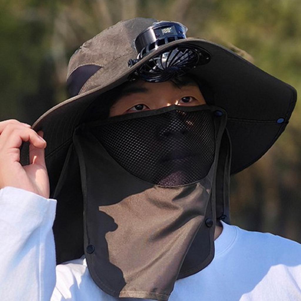 Summer Hat With Fan, USB Charging Cap, Male Adult Outdoor Sunshade Cap, Rural Work Eaves Cap
