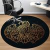 1PC Ravenclaw Crest Office Round Rug, Non-slip, Soft and Durable Office Rug for Interior Decoration, Perfect for Office, Beautiful Decoration