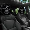 Humorous Car Seat Protectors Scary Ghost Face Headrest Covers, Funny Expression Auto Universal Vehicle for SUV Truck, Elastic Interior Accessories Fit