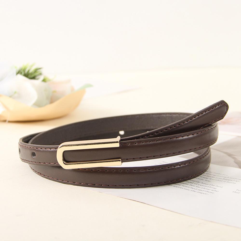 Women's leather belt 100 cm