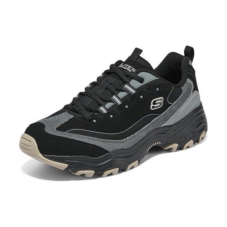 Skechers D'lites 1.0 Marathon Running Shoes 'Black Grey' 894265-BKGY