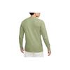 T Shirts Men's Oil Green Crew Neck Moderate Straight Fit DX0895-386