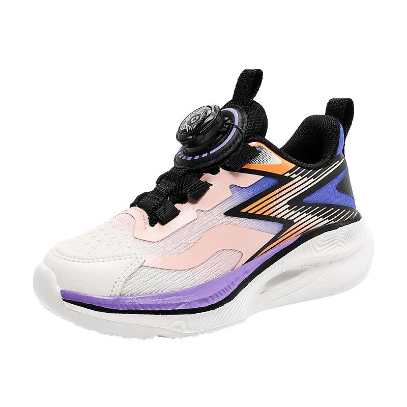 Boys Shoes 2025 Autumn New Children's Mesh Sports Shoes Knob Buckle Primary School Girls Casual Running Shoes