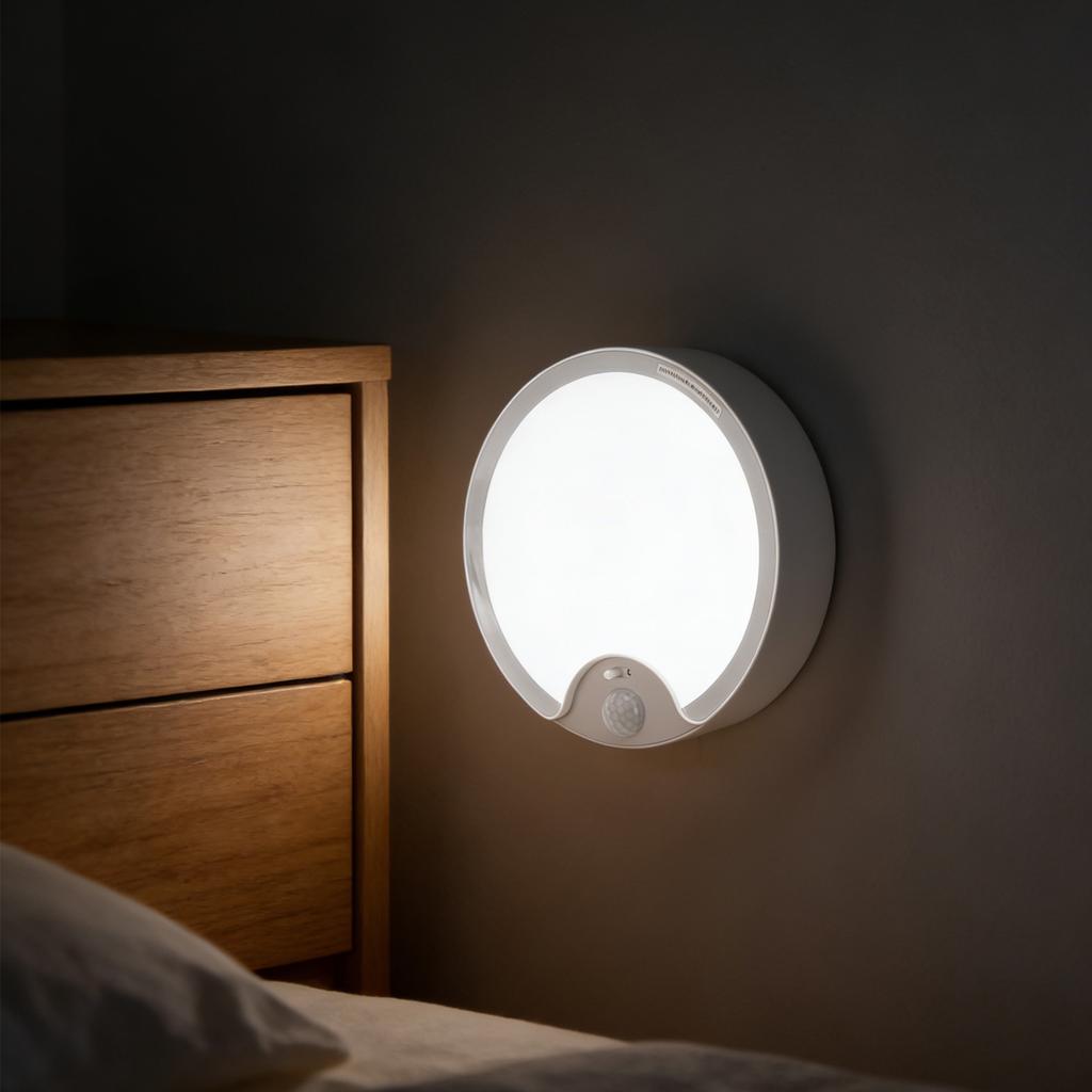 Motion Sensor Ceiling Light Battery Powered Night Light LED Wall Lamp for Hallway Bathroom Bedroom