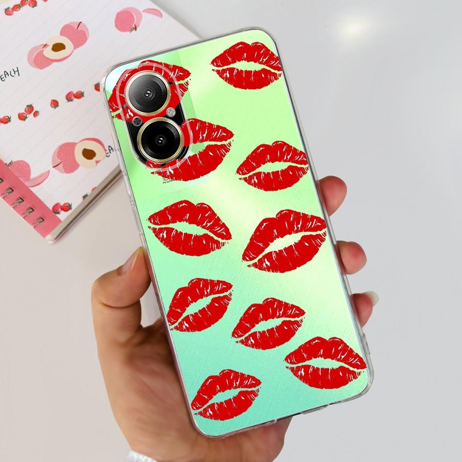For OPPO Realme C67 4G Case Cute Cartoon Clear Soft Silicone Back Cover For Realme C67 4G RMX3890 C 67 RealmeC67 Shockproof Case