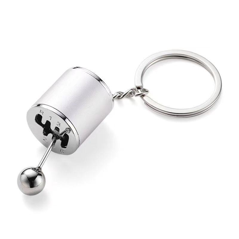 Keychain Mini Turbo Turbocharger Car-styling Keyring Gear Gearbox Pendant Keychain Stick Knobs Keyring Shift Metal Fidget Toys