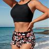 Print Shorts Sexy Bikini Two Piece Set Comfortable Elegant Women Swimwear