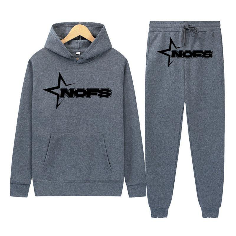 Gothic Punk Rock Letter Hoodie & Sweatshirt Set - Trendy Streetwear