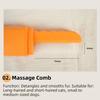 Foldable Pet Hair Removal Comb Rust-Resistant Dog Grooming Comb  for Knotting and Massaging