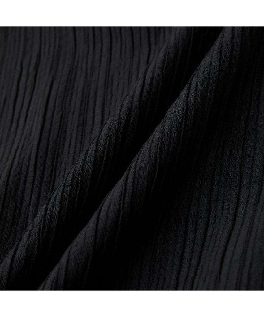 Keoseuuteommellou Black Loose Fit Tucked Pleats Pants Cwpam26432Bkx