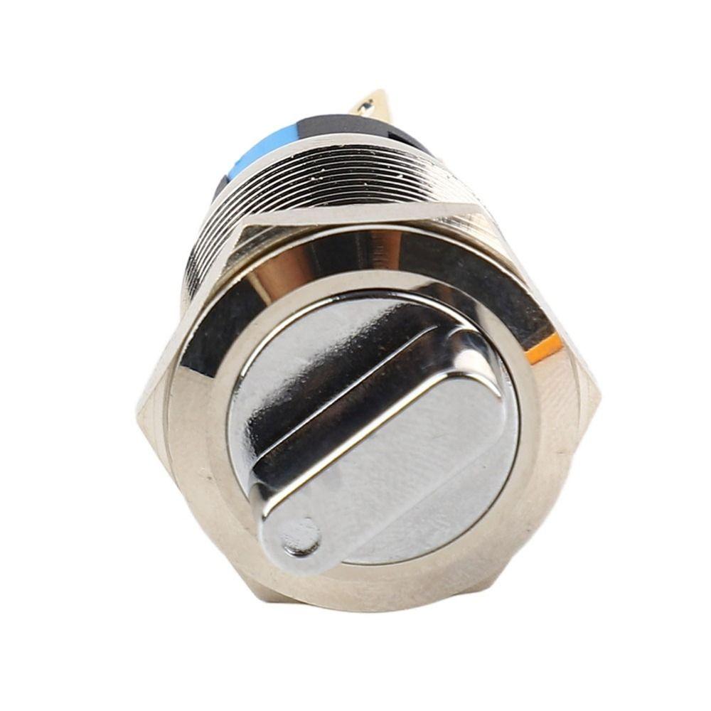 19mm Rotary Changeover Stainless Steel 3 Pin And 2 Level/6 Pin And 3 Level Selector Switch Durable IP67 Change Over Knob Switch
