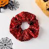 Gothic Spider Web Hair Bow Spring Clip Halloween Scrunchie Fashion Pumpkin Hair Clip  Cosplay