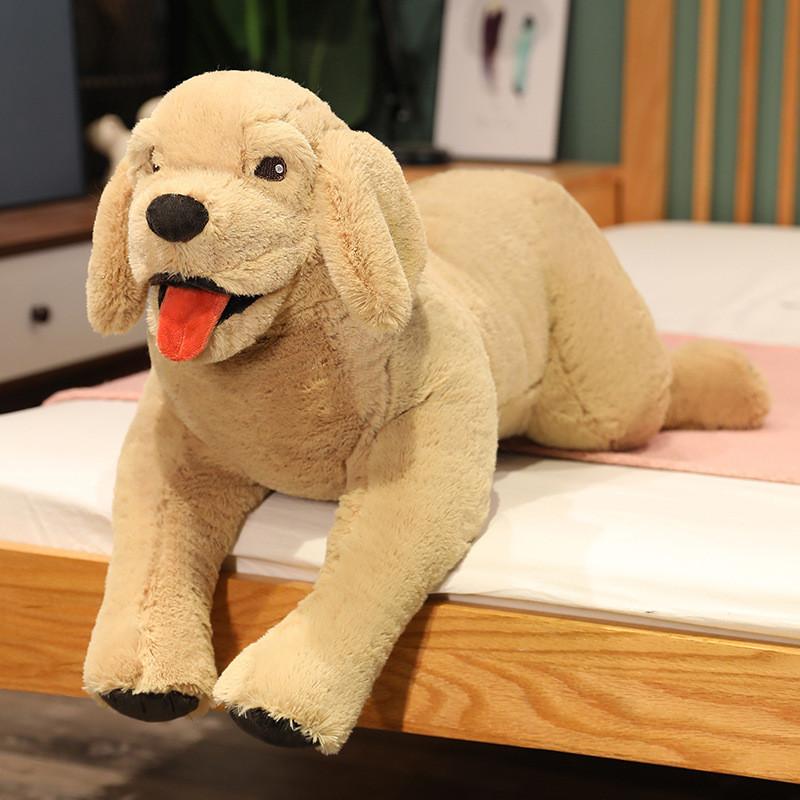 Husky Labrador Toy Dog Animal Stuffed Plush Prone Posture Doll Gifts Children