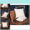 Pillowcase Only Luxurious Plush Square Cushion Cover For Sofa And Living Room With Invisible Zipper