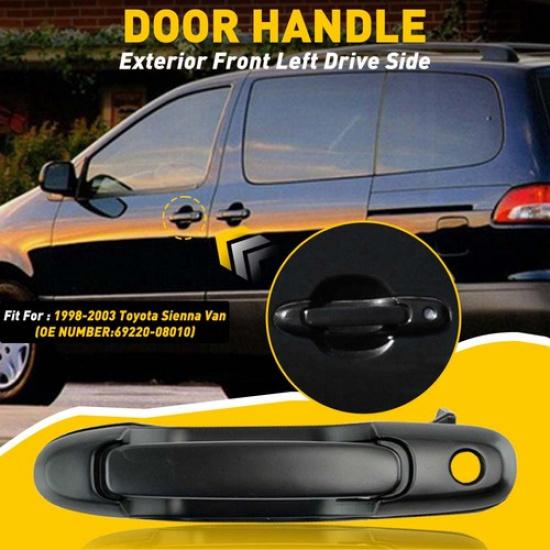 Fit Sienna Toyota 1998-2003 Van Door Exterior Front Handle Left Side Driver