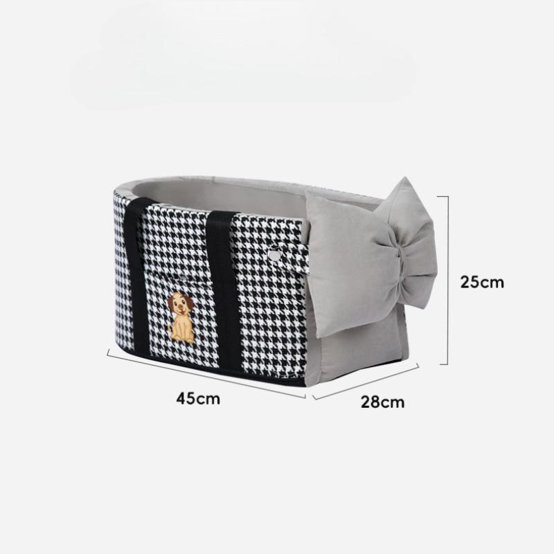 Haustier Hund Autositz Mittelkonsole Hund Autositz Vordersitz Tier Transportbox Universelle Haustier Sitzbezug Sicherheitstasche für kleine mittlere Hunde