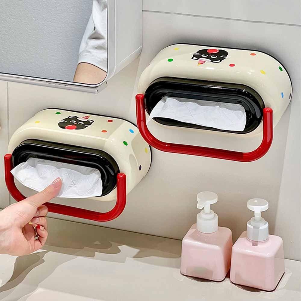 Adorable Cute Tissue Storage Box Kawaii Paper Towel Holder Nordic Napkin Storage Case  Household