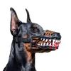 Horror Animal Muzzle with Bloody Fangs Latex Head Mask Halloween Haunted House Escape Room Prank Party Prop Supply