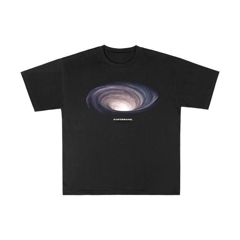 

2025 Autumn and Winter New Men s and Women s Starry Sky Printed T-shirt Pure Cotton Round Neck Comfortable High Quality T-shirt 4XL