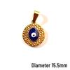 Epoxy Demon Eye Retro Pendant Necklace DIY Jewelry Accessory