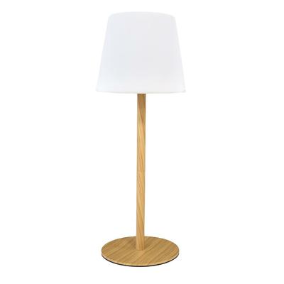 Wirelessly Rechargeable Wood Effect Led Table Lamp