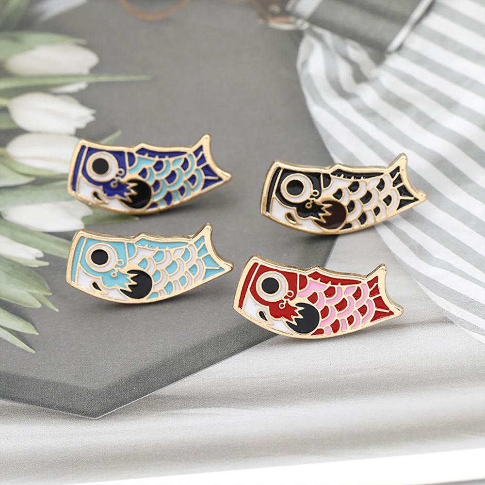 3-4pcs/set Cute Animal Brooch Cartoon Unicorn Cat Dog Monkey Fish Enamel Pin Backpack Clothing Badges Jewelry Children Wholesale