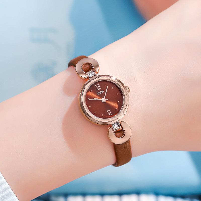 Small Student Watch, Exquisite Fashion Waterproof Quartz Watch, Women'S Belt Watch