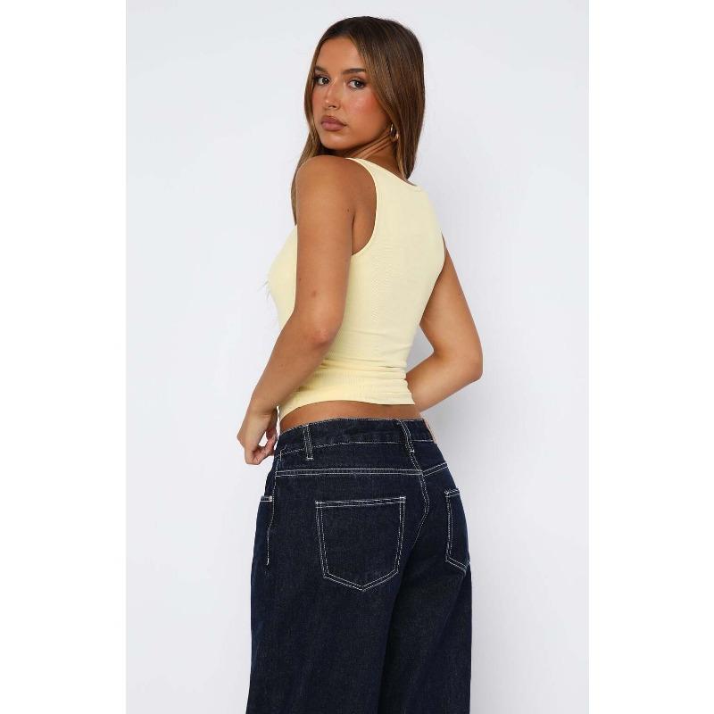 Hot Girl Versatile Camisole T-shirt Women's Tops Women's Spring and Summer