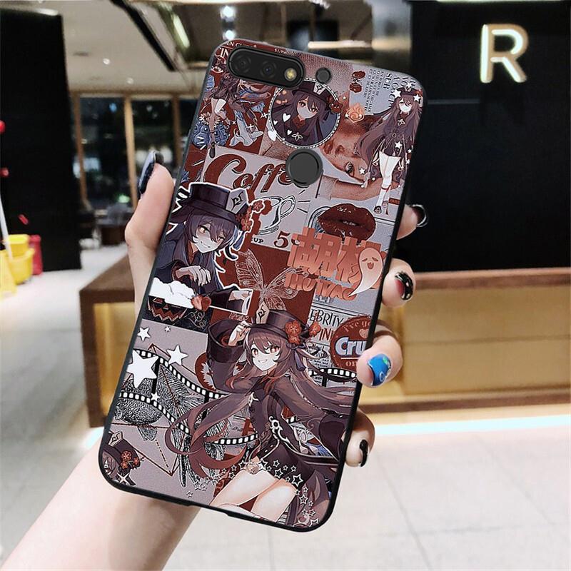 Etui na telefon Genshin Impact Hutao do Huawei Honor 10X Lite 20 7X 7A 7C 8A 8C 8X 9X 9A 9S 7S 10i 20i 20S 20lite
