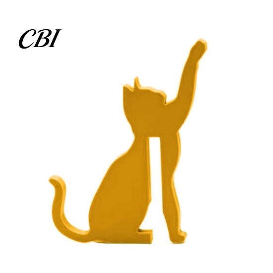 Fun Desktop Accessory 3D Printed Dog/Cat Hook, Compact Decorative Door Interactive Cat Shaped Hook Pet Shape Hanger Ornament for Living Room