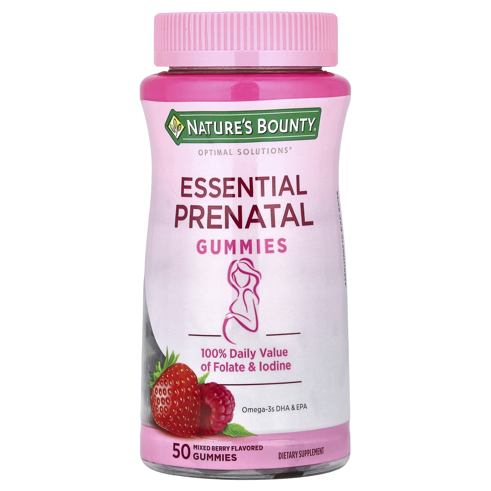 

Nature s Bounty, Essential Pregnancy Gummies, Mixed Berry, 50 Gummies