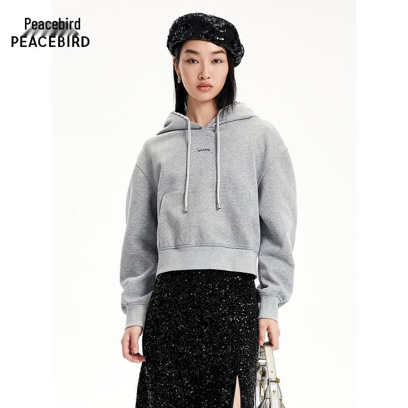 

Peacebird Women s Hooded Cropped Sweatshirt M