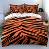 Tiger Stripe Pattern 3-Piece Bedding Set Bedding set (1 duvet cover, 2 pillowcases, duvet not included)