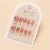 Verlaufende Bernstein-Goldfolie Abnehmbare Nagelsticker - Herbst/Winter-Kollektion