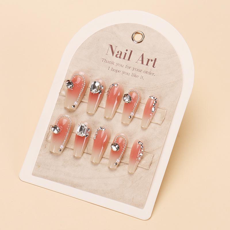 Verlaufende Bernstein-Goldfolie Abnehmbare Nagelsticker - Herbst/Winter-Kollektion