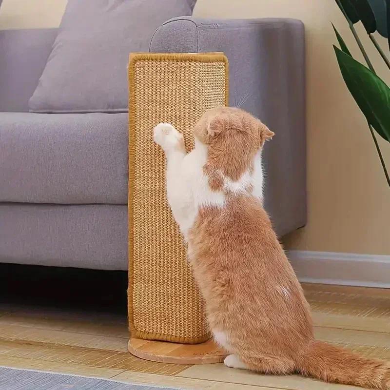 1pc Mats Horizontal Cat Floor Scratching Pad Rug Protect Couch and Carpets Natural Sisal Cat Scratcher Mat Cat Scratch