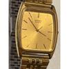 Used SEIKO QUARTZ Seiko quartz men's watch gold color square