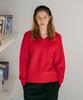 Siyajyu Sikn2170-1 Loose Fit V-Neck Heavy Knit_Red