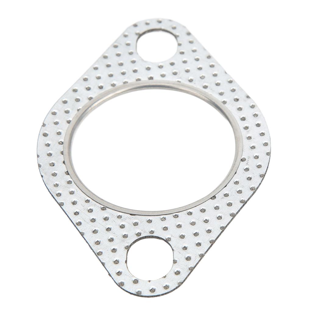 1.75in Exhaust Pipe Flange Gasket 2 Bolts Perforated Steel Universal for Turbo Elbows Down Pipes