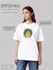 Oversized T-shirt with print on the back