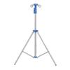 IV Pole Tripod Stand with 4 Hook Multifunctional Metal IV Pole Collapsible Stand IV Drip Bag Floor Stand for Travel Hospital 22mm