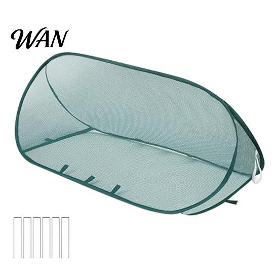 Foldable Plant Net Pop-up Cover Netting Garden Mesh with Ground Spikes Insect Barrier Outdoor Protection Crop Cage Raised Bed for Rows Vegetable Fruit