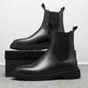 2024 Autumn New Chelsea Boots for Men Black Boots Platform Shoes Fashion Ankle Boots Winter Slip on Men Shoes New Botines Mujer