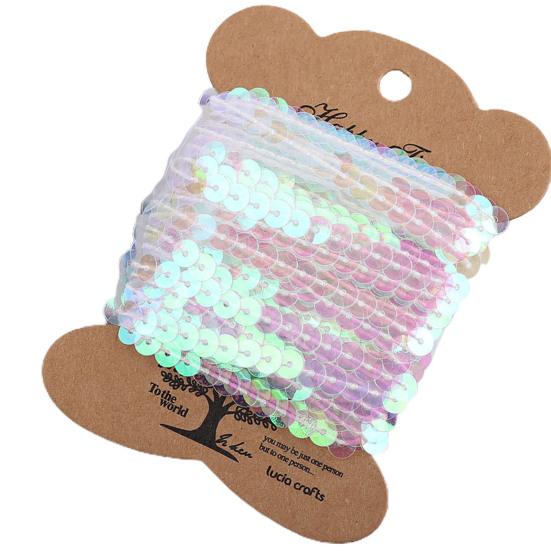 

1 рулон отделки блестками, глянцевый режущий стол, 10 ярдов, швейные поделки, лента с блестками, сделай сам, тканевый аксессуар 9